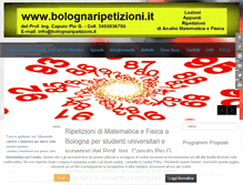 Tablet Screenshot of bolognaripetizioni.it